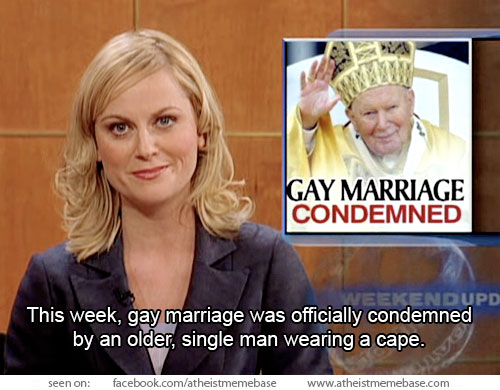Gay marriage condemned