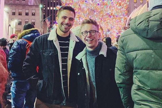 Tyler Oakley Rocks Rockefeller with Boyfriend Anthony Russo | B-Gay