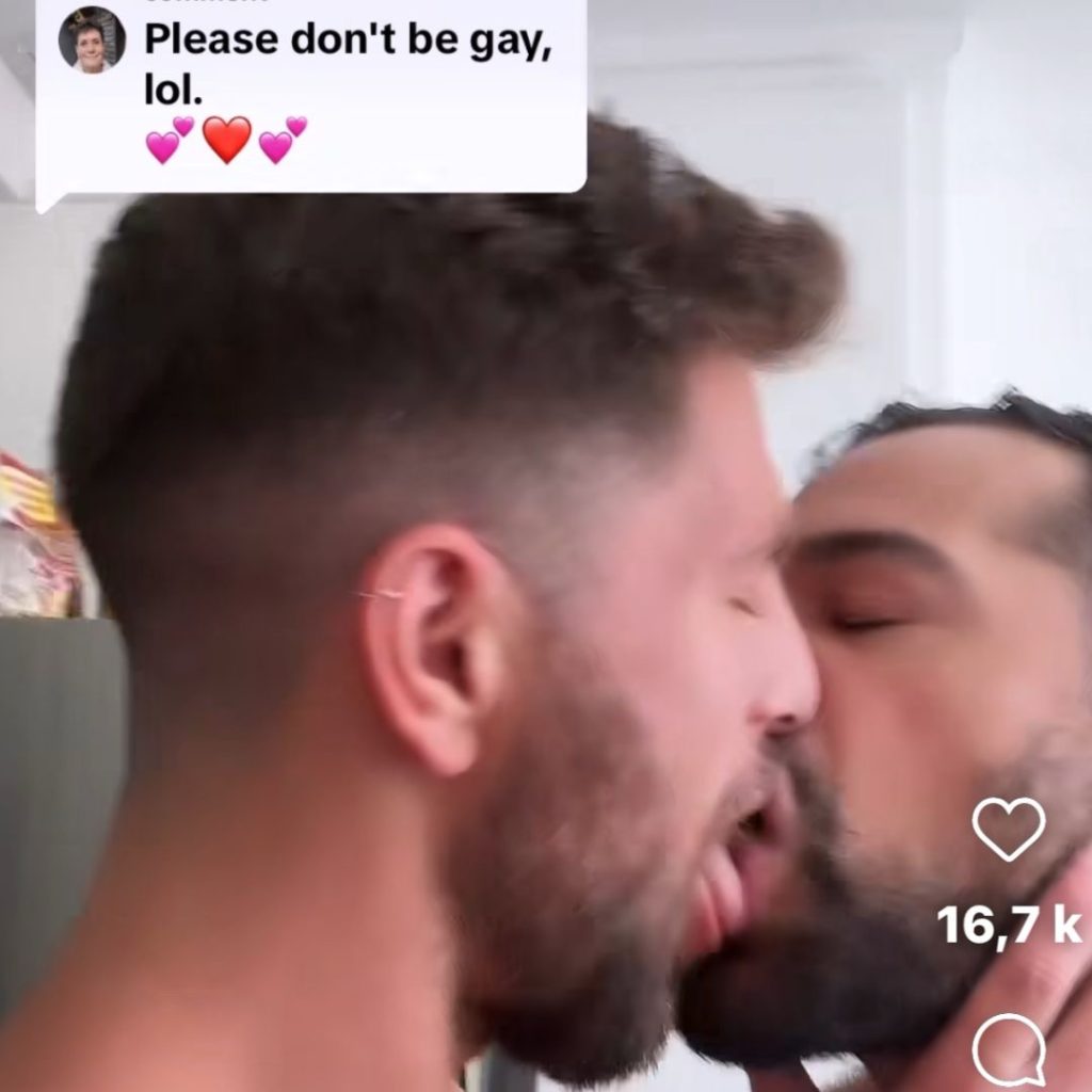 Johnny Sibilly Claps Back at Anti-Gay Comment with Hot Gay Kiss