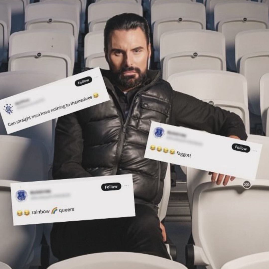 Rylan Clark posted against homophobic online and irl. Instagram: @rylan