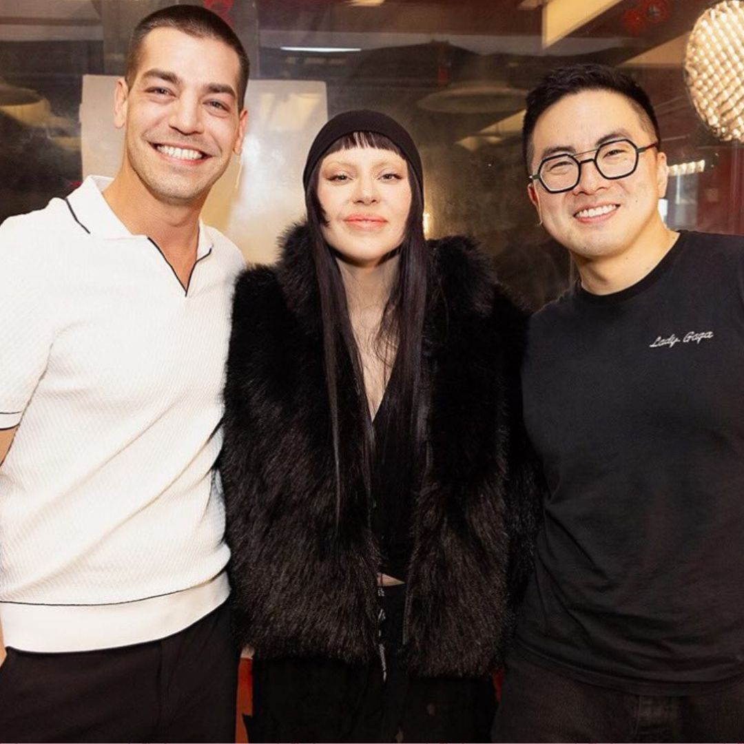 With Lady Gaga. Instagram: @mattrogerstho @fayedunaway