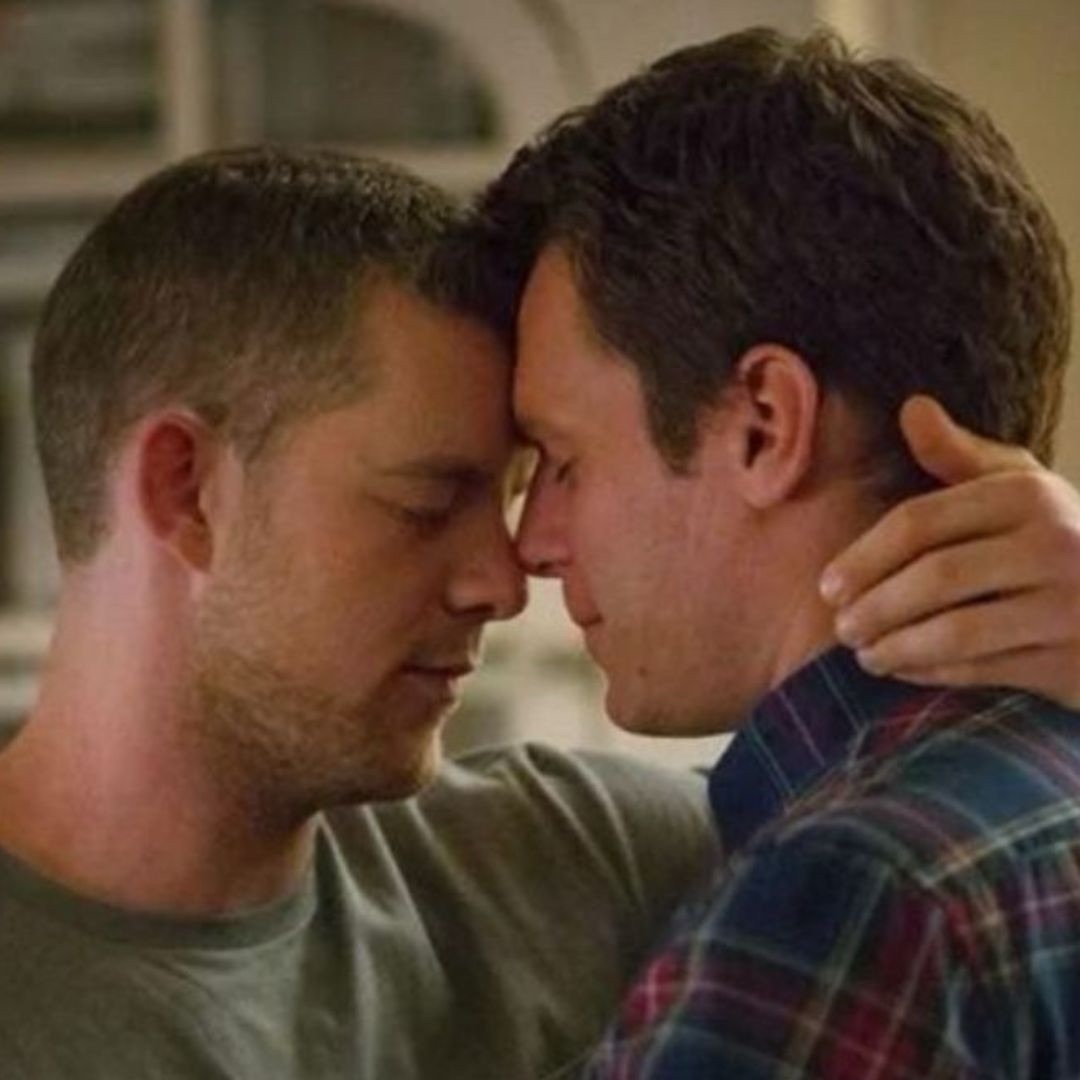 Russel Tovey with Jonathan Geoff in Looking (c) HBO