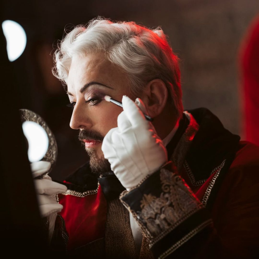Boy George in Moulin Rogue this spring. Instagram: @boygeorgeofficial