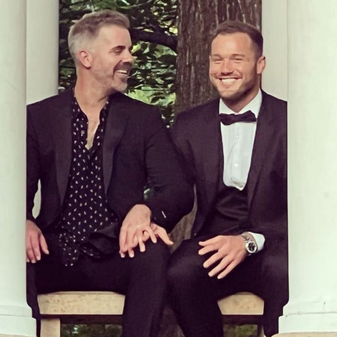 Colton (r) with hubby Jordan J. Brown. Instagram: @coltonunderwood
