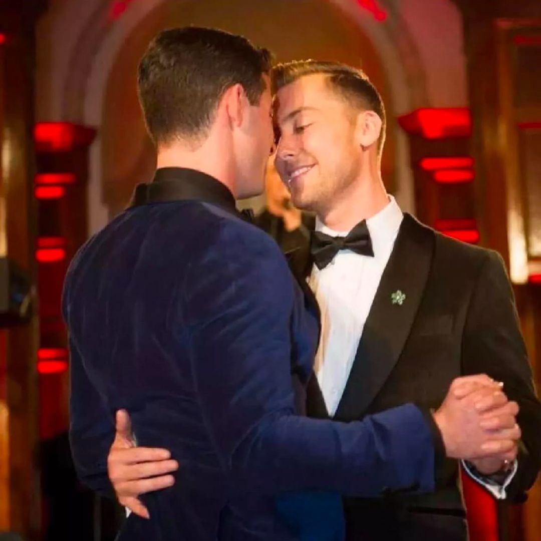 Lance with hubby Michael Turchin. Instagram: @lancebass