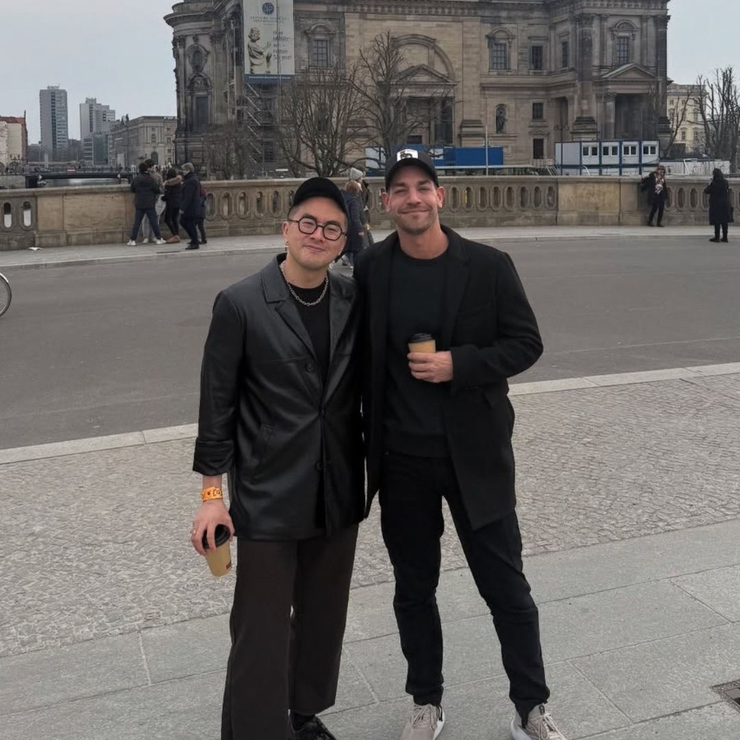 Bowen with Las Cultaristas partner Matt Rogers. Instagram: @fayedunaway