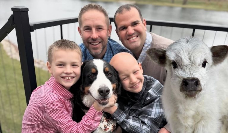 We Fall in Love with a Gay Farm, Two Dads, Twin Boys, and One Cozy Couch-Cow