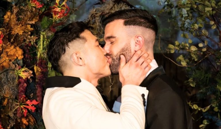 Joel Kim Booster and John-Michael Sudsina got married, and their love story is pure queer joy