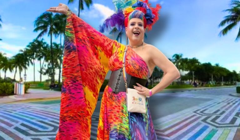Florida Removed A Rainbow Crosswalk. A Drag Queen Is Making The Pieces Count